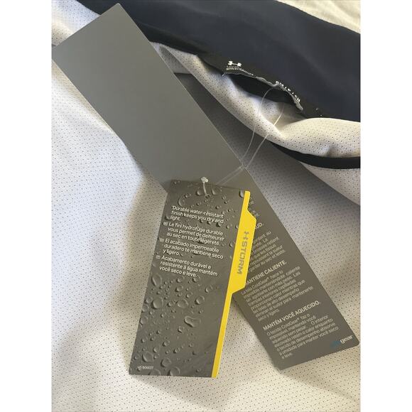 NWT Under Armour Storm Women’s Small Blue Coldgear Loose Softshell Jacket Logo - Picture 8 of 10